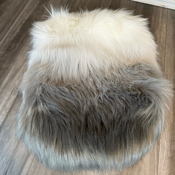 RH Teen (Restoration Hardware) Ombre Kashmir Faux Fur Backpack - Picture 1 of 4